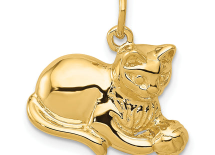 14k Cat Charm