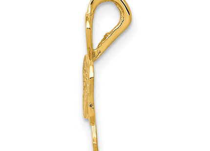 14K gold shamrock chain, alternate view