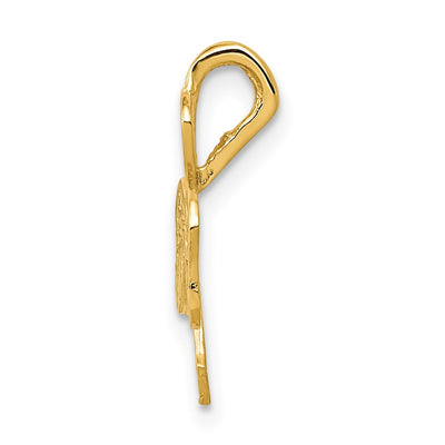 14K Shamrock Chain Slide, 18 x 12mm