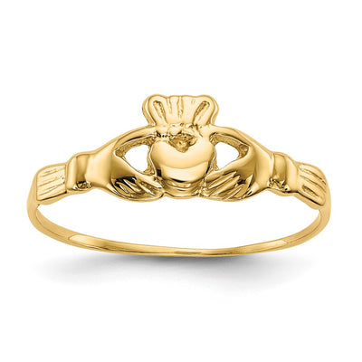 14K gold claddagh ring