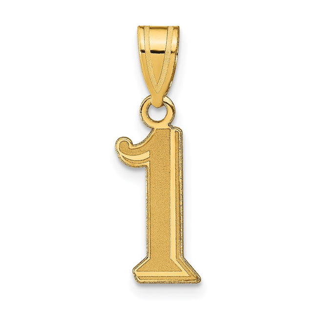 14k Yellow Gold Pendants Style AEN01 - Classique Jewelry Inc.