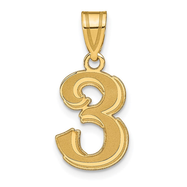 14k Yellow Gold Pendants Style AEN03 - Classique Jewelry Inc.