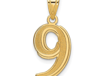 14k Yellow Gold Pendants Style AEN09 - Classique Jewelry Inc.