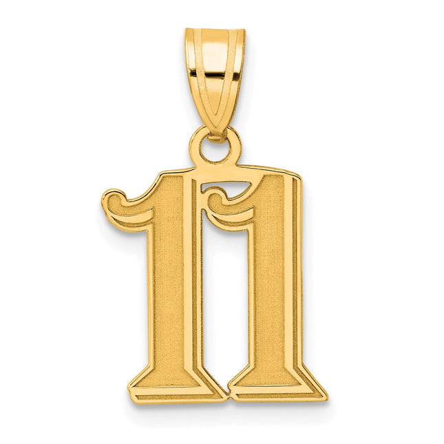 14k Yellow Gold Pendants Style AEN11 - Classique Jewelry Inc.