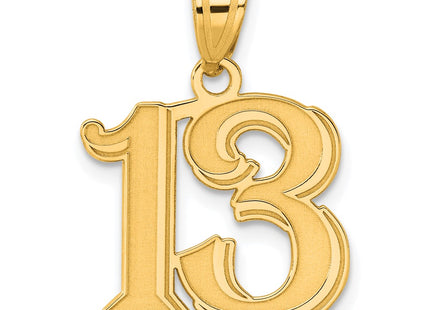 14k Yellow Gold Pendants Style AEN13 - Classique Jewelry Inc.