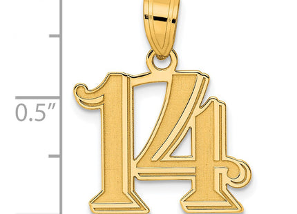 14k Yellow Gold Pendants Style AEN14 - Classique Jewelry Inc.