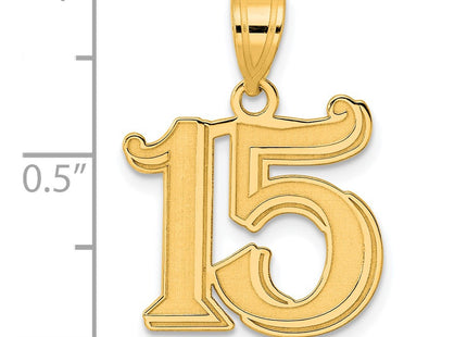 14k Yellow Gold Pendants Style AEN15 - Classique Jewelry Inc.