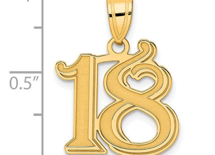 14k Yellow Gold Pendants Style AEN18 - Classique Jewelry Inc.