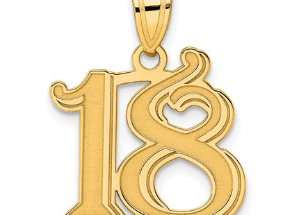 14k Yellow Gold Pendants Style AEN18 - Classique Jewelry Inc.