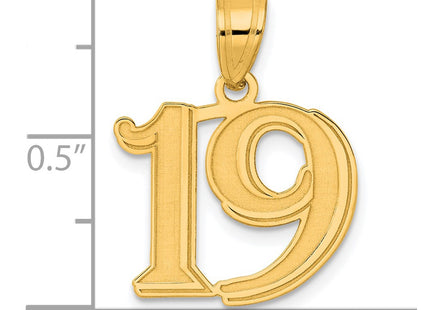 14k Yellow Gold Pendants Style AEN19 - Classique Jewelry Inc.