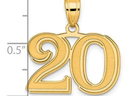 14k Yellow Gold Pendants Style AEN20 - Classique Jewelry Inc.