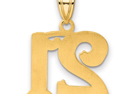 14k Yellow Gold Pendants Style AEN21 - Classique Jewelry Inc.