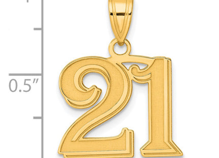 14k Yellow Gold Pendants Style AEN21 - Classique Jewelry Inc.