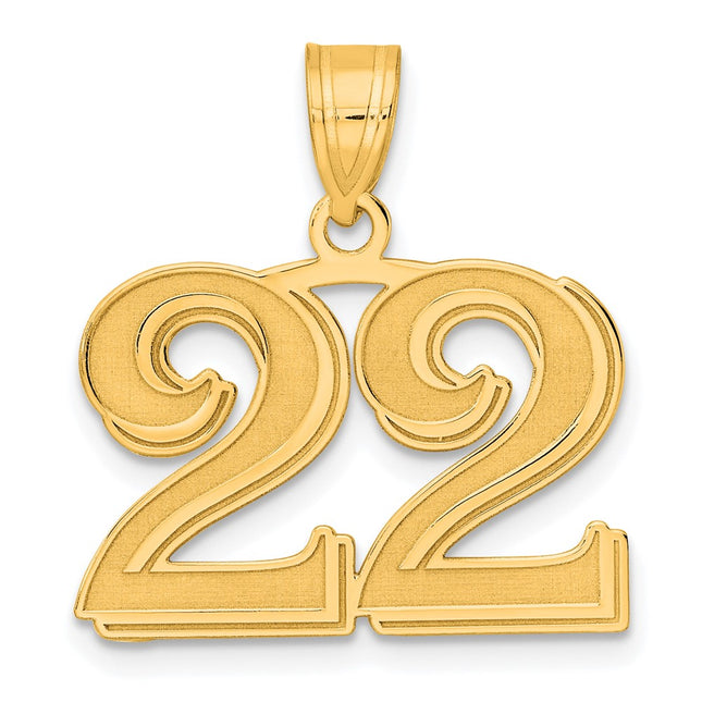 14k Yellow Gold Pendants Style AEN22 - Classique Jewelry Inc.