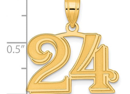 14k Yellow Gold Pendants Style AEN24 - Classique Jewelry Inc.