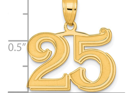 14k Yellow Gold Pendants Style AEN25 - Classique Jewelry Inc.