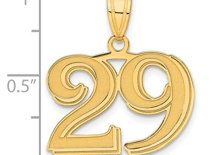 14k Yellow Gold Pendants Style AEN29 - Classique Jewelry Inc.