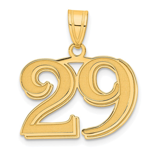 14k Yellow Gold Pendants Style AEN29 - Classique Jewelry Inc.