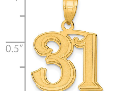 14k Yellow Gold Pendants Style AEN31 - Classique Jewelry Inc.