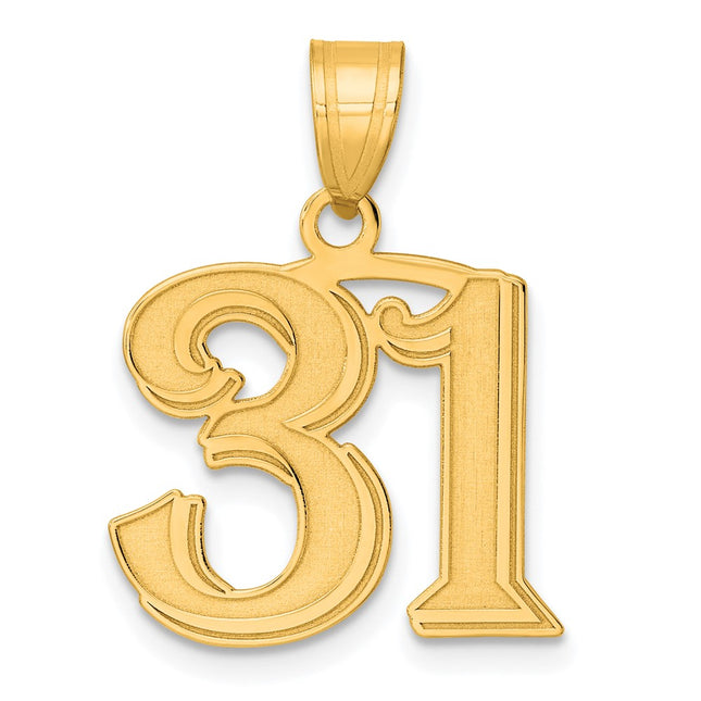 14k Yellow Gold Pendants Style AEN31 - Classique Jewelry Inc.