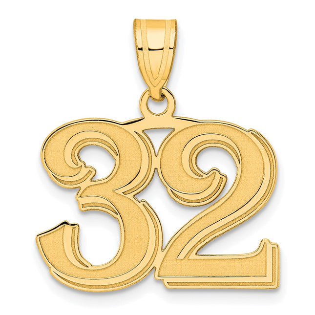 14k Yellow Gold Pendants Style AEN32 - Classique Jewelry Inc.