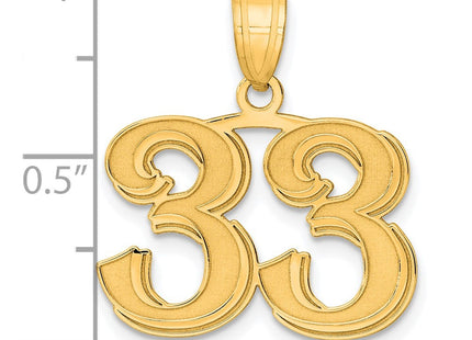 14k Yellow Gold Pendants Style AEN33 - Classique Jewelry Inc.