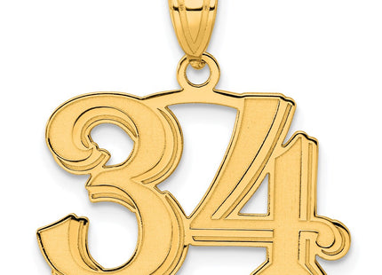 14k Yellow Gold Pendants Style AEN34 - Classique Jewelry Inc.