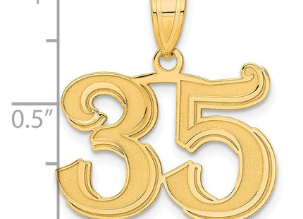 14k Yellow Gold Pendants Style AEN35 - Classique Jewelry Inc.