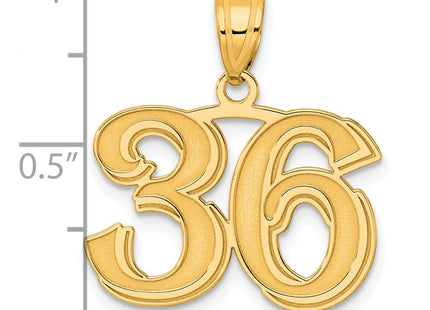 14k Yellow Gold Pendants Style AEN36 - Classique Jewelry Inc.