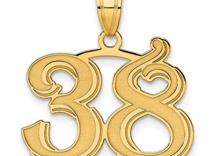 14k Yellow Gold Pendants Style AEN38 - Classique Jewelry Inc.