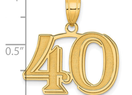 14k Yellow Gold Pendants Style AEN40 - Classique Jewelry Inc.