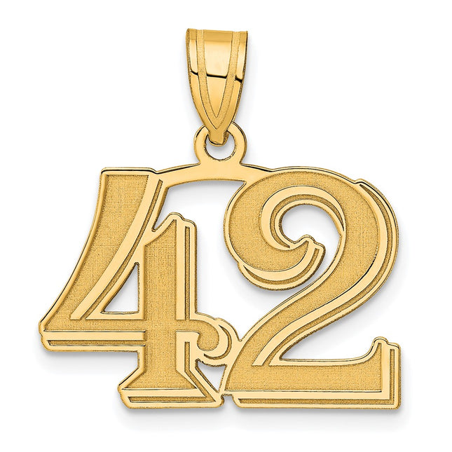 14k Yellow Gold Pendants Style AEN42 - Classique Jewelry Inc.