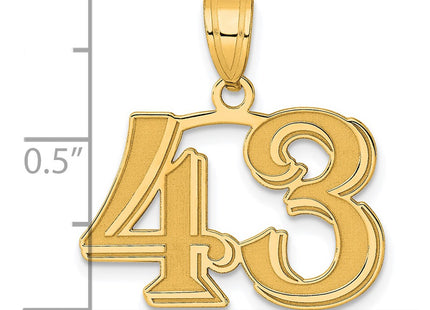 14k Yellow Gold Pendants Style AEN43 - Classique Jewelry Inc.