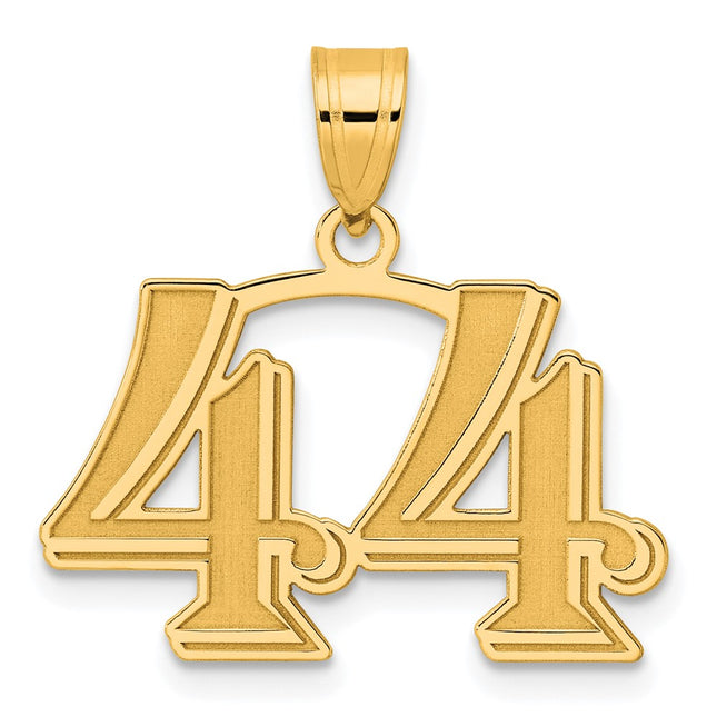 14k Yellow Gold Pendants Style AEN44 - Classique Jewelry Inc.