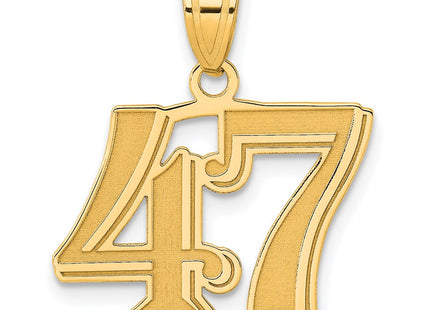 14k Yellow Gold Pendants Style AEN47 - Classique Jewelry Inc.