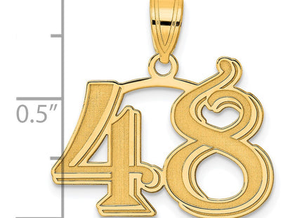 14k Yellow Gold Pendants Style AEN48 - Classique Jewelry Inc.