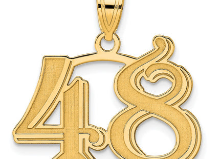 14k Yellow Gold Pendants Style AEN48 - Classique Jewelry Inc.