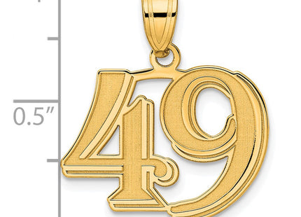 14k Yellow Gold Pendants Style AEN49 - Classique Jewelry Inc.