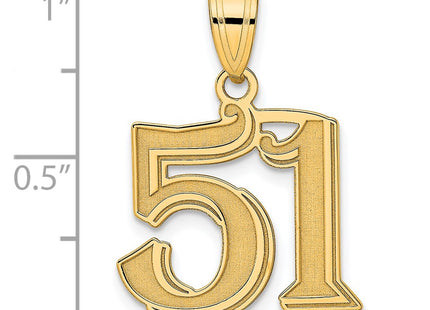 14k Yellow Gold Pendants Style AEN51 - Classique Jewelry Inc.