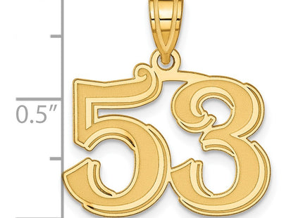 14k Yellow Gold Pendants Style AEN53 - Classique Jewelry Inc.