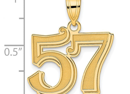 14k Yellow Gold Pendants Style AEN57 - Classique Jewelry Inc.