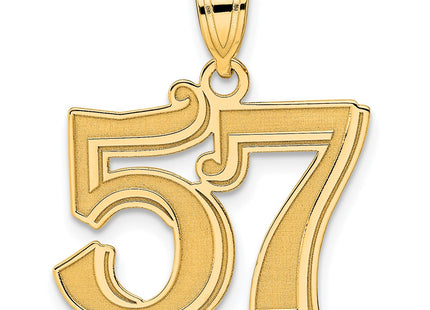 14k Yellow Gold Pendants Style AEN57 - Classique Jewelry Inc.