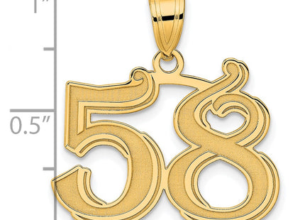 14k Yellow Gold Pendants Style AEN58 - Classique Jewelry Inc.