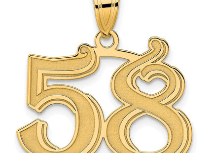 14k Yellow Gold Pendants Style AEN58 - Classique Jewelry Inc.