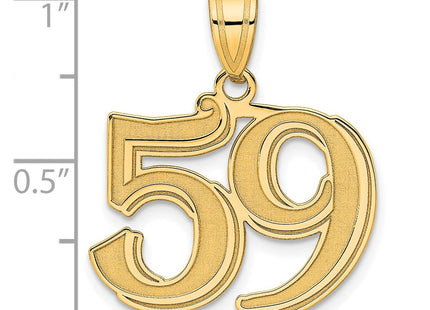 14k Yellow Gold Pendants Style AEN59 - Classique Jewelry Inc.
