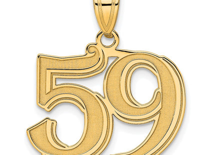 14k Yellow Gold Pendants Style AEN59 - Classique Jewelry Inc.