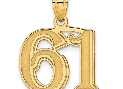 14k Yellow Gold Pendants Style AEN61 - Classique Jewelry Inc.