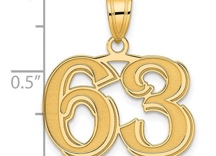 14k Yellow Gold Pendants Style AEN63 - Classique Jewelry Inc.