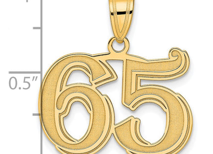 14k Yellow Gold Pendants Style AEN65 - Classique Jewelry Inc.