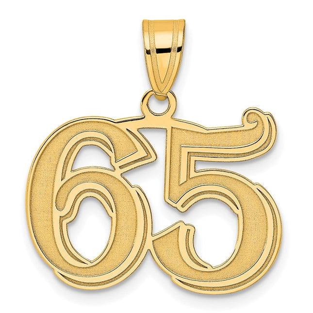 14k Yellow Gold Pendants Style AEN65 - Classique Jewelry Inc.